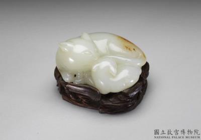 图片[2]-White jade paperweight in the shape of paired cats, Ming to Qing dynasty (1638-1911)-China Archive